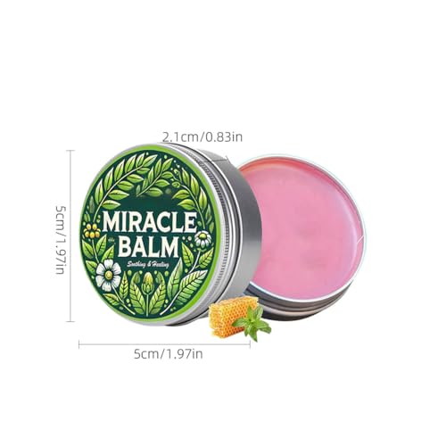 Wenrny Natural Miracle Balm, Miracle Balm for Swollen Legs, Natural Ingredients, Soothing Joint Cream for Back, Hands, Feet and Body, Improves Joint Comfort, Relaxed and Comfortable (B, 2Pcs)