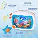 Baby Aquarium Toy, Sleep Soother Musical Crib Toy, Sea Animal Sensory Dream Soother for Newborns 0-6 Months, Sound Machine with Light & Soothing Sound for Infant Crib Hanging & Car Seats Travel (Blue)