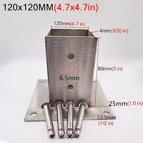 Kit de base pour poteau de terrasse et support de porche extérieur - 5