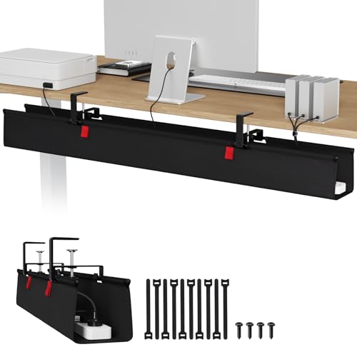 Univivi No-Drill Under Desk Cable Management Tray
