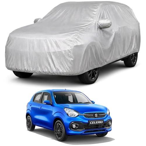 Image of Autofact Car Body Cover Compatible with Celerio 2022-2026 | Custom Fit Car Cover | 100% Water-Resistant| Triple-Stitched Lightweight Fabric | Dustproof | Indoor & Outdoor Use | Elastic Bottom