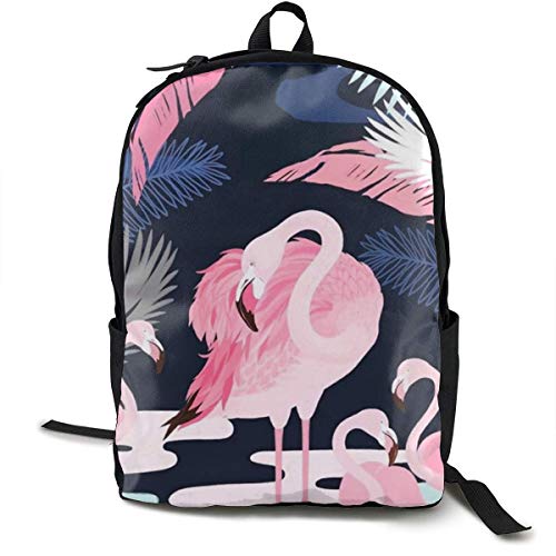 ZhengchunleiX Travel Daypacks Sports Book Bags Casual Rucksack Pond Leaves Unique Mochila
