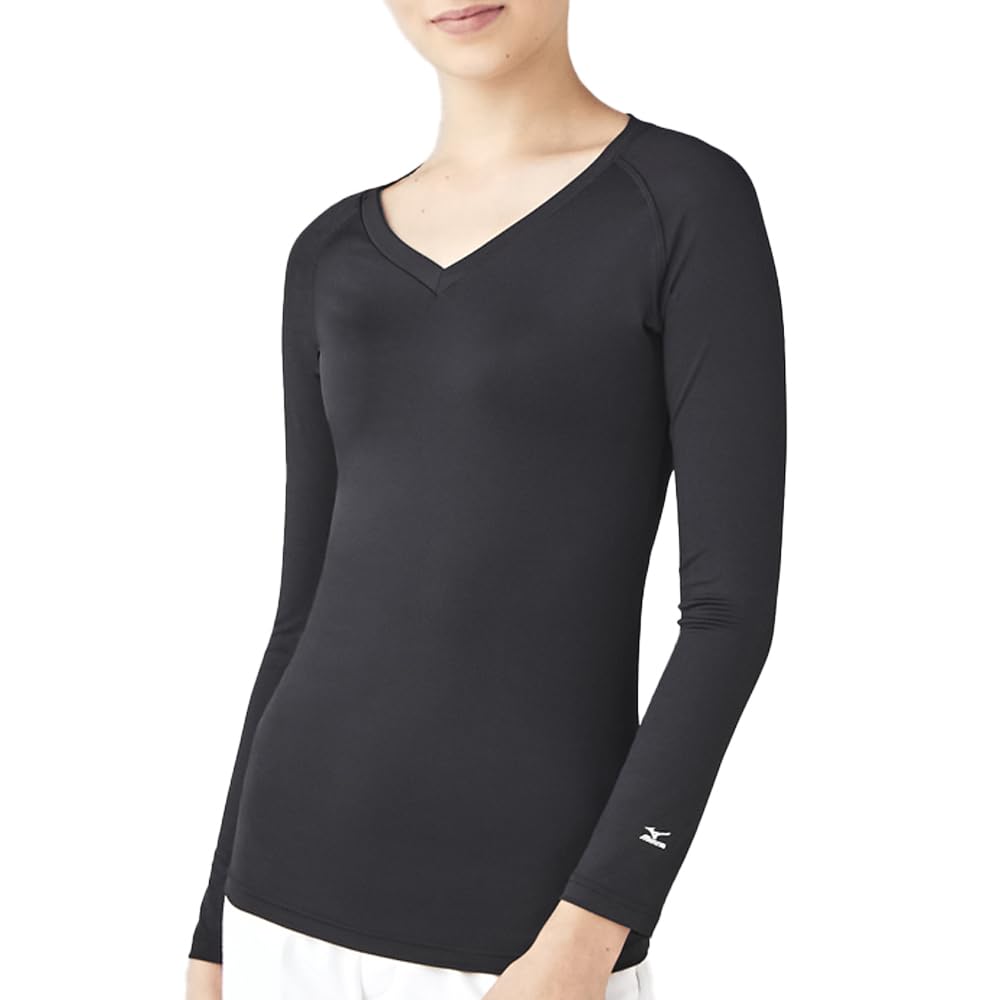 MIZUNO(ミズノ) スポーツ・スクラブインナー(ミズノ)MIZUNO アンダーウェア Vネック 九分袖 【ストレッチ/吸汗速乾】 スポーツ・スクラブインナー MZ0154レディース