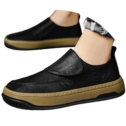 Zapatillas de hombre transpirables y zapatos de conducción ligeros con cierre rápido