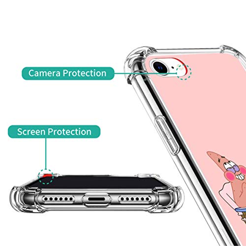 Zymotorized Clear Iphone 7/8/Se 2020 Case Cartoon Design Soft Tpu Bumper And Anti-Scratch Pc With 4 Corners Shockproof Protection, Phone For 4.7 In (Spongebob-Patrick) #TOP2