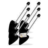 DELFA Samty Schuhspanner mit Spiralfeder Spitz Größe 39-42 - Schaumstoff Schuhformer Schuhstrecker - Set zu 3 Paar für Damen High Heels Klassisch