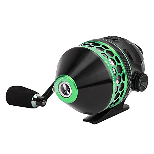 Closed Face Baitcasting Fishing Reel for Outdoor Use with Smooth and Reinforced Shaft Black and Green (black green model)