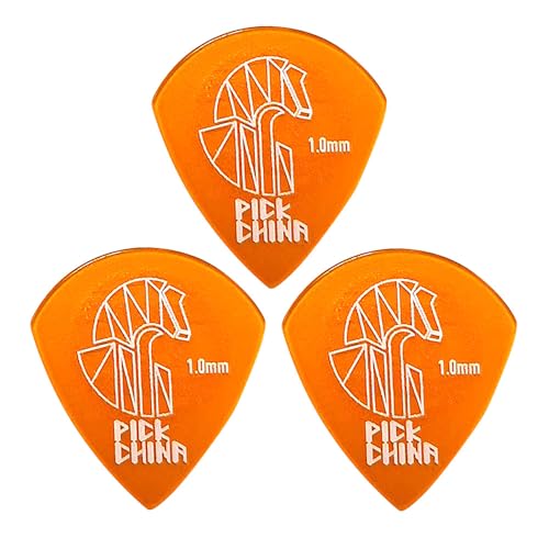 Kizai Grip�V���[�Y �M�^�[�s�b�N �h���d�l Jazz�^STD�^Triangle �e������E�J���[ 3���Z�b�g (�y3���Z�b�g�zGrip Clear Orange 1.0mm Jazz)