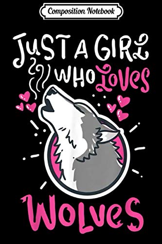 Composition Notebook: Wolves Wild Animal Wildlife Wolf Cute Gift Journal/Notebook Blank Lined Ruled 6x9 100 Pages