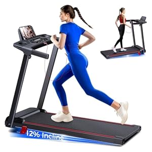 Treadmills for Home 3.0HP Quiet Foldable Treadmill with Incline, Portable Walking Pad with Handle Bar, Walking Pad Treadmill for Running and Jogging with 330 LBS Capacity