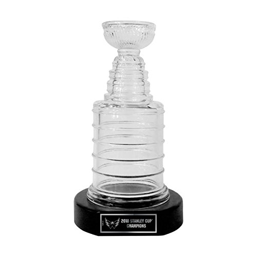 The Sports Vault NHL Washington Capitals 3300-21-2018Stanley Cup Glass Replica, Multi, One Size