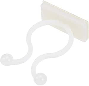 50 Stück Twist Lock Kabelbinder, U-Form, Nylon, Weiß, Für Kabel Bis 7 Mm Durchmesser – Wiederverwendbar