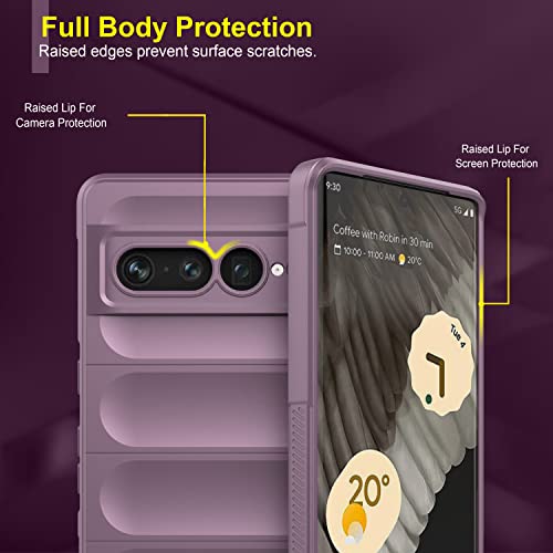 Image of Amazon Brand - Solimo Mobile Cover for Google Pixel 7 Pro 5G (Silicone Lavender)