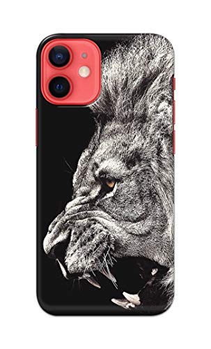 Image of Roaring Lion Hard Back Case Cover for Apple iPhone 12 / iPhone 12 Pro (6.1 inch), A2403, A2172, A2402, A2407 Back Cover -(J5) VNS2225