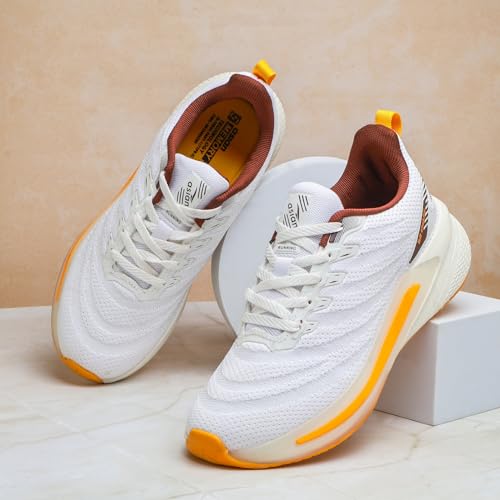 Image of ASIAN Powerplay-25 Men's Running Shoes | Knit Mesh Upper Lightweight Shoes | Memory Foam Technology | Premium Athletic Sneakers for Sports & Gym