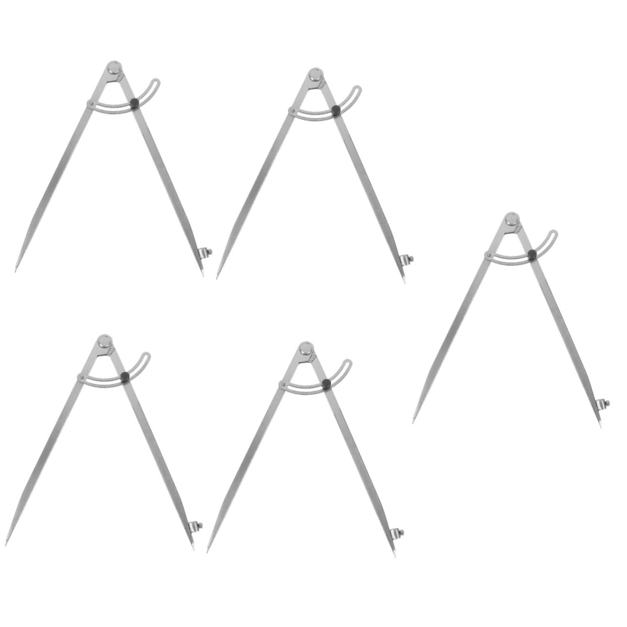 Uonlytech 5 Piezas Geometría Portátil para Estudiantes Herramienta de Dibujo Precisa para Matemáticas y Carpintería para Oficina y Escuela