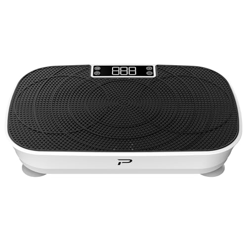 ChaCool Vibrationsplatte, Rüttelplatte Sport für zuhause - 99 Stufen - 5 Trainingsprogramme, Rüttelbrett Vibrationsboard bis 150 kg, Eingebauter Bluetooth-Lautsprecher