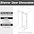 Sunrosa Semi-Frameless Glass Shower Door, 60" W x 76" H Single Sliding Shower Door, Shower Door with Tempered Glass 5/16"(8mm), Glass Shower Door in Brushed Nickel