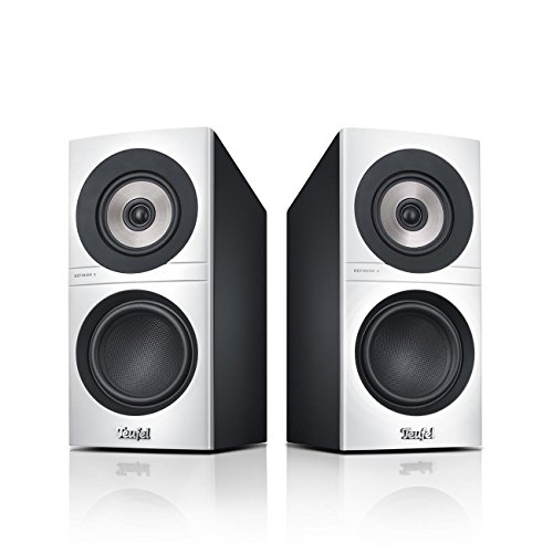 Teufel DEFINION 3S High-End Stereo Regallautsprecher, Patentiertes SCA-Koaxial-Chassis, 3-Wege-System, Bassreflex, Kohlenfaserstoffmembranen und Aluminium - weiß
