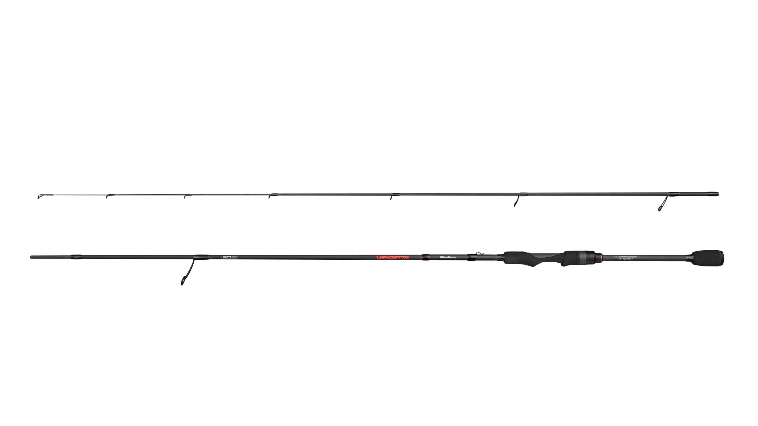 Abu Garcia Vendetta Spinning Fishing Rod | Freshwater Predator Lure Rod | Fast Action Carbon Blank | Anti-Tangle Guides | Full Carbon Reel Seat | Lightweight & Sensitive | 1.88m | 1-7g