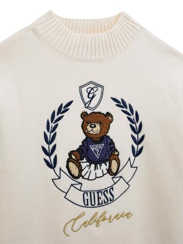 Pull Guess Bébé Fille à Manches Longues en Maille Rose - 3