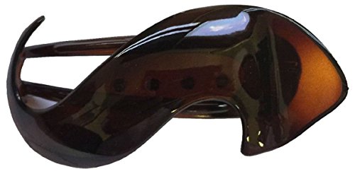 Parcelona French Crochet 3 ¼” Tortoise Shell Celluloid Non Slip Side Slide In Jaw Yoga Hair Claws for Fine Hair Women Hair Accessories Claw Clip for Girls, Made in France image 4