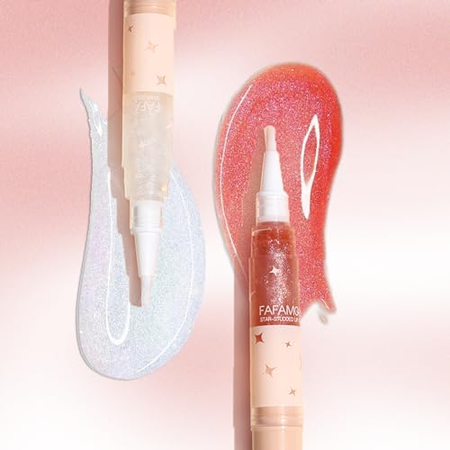 Mrettick 6PCS Glitter Lip Gloss,High Shine Shimmer Lipstick,Long Lasting Plumping Lipgloss,Hydrating,Moisturizing,Non-Sticky and Lightweight Formula for Lip Color,Iridescent - Image 3