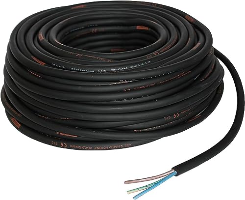 Heavy Duty Rubber Power Cable, H07RN-F, 3 Core, 2.5mm², (3G2.5), TITANEX - 10m Cut
