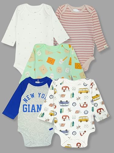 Image of TuddyBuddy 100% Cotton Multi Color Rompers /Bodysuits for Baby Boy & Baby Girl