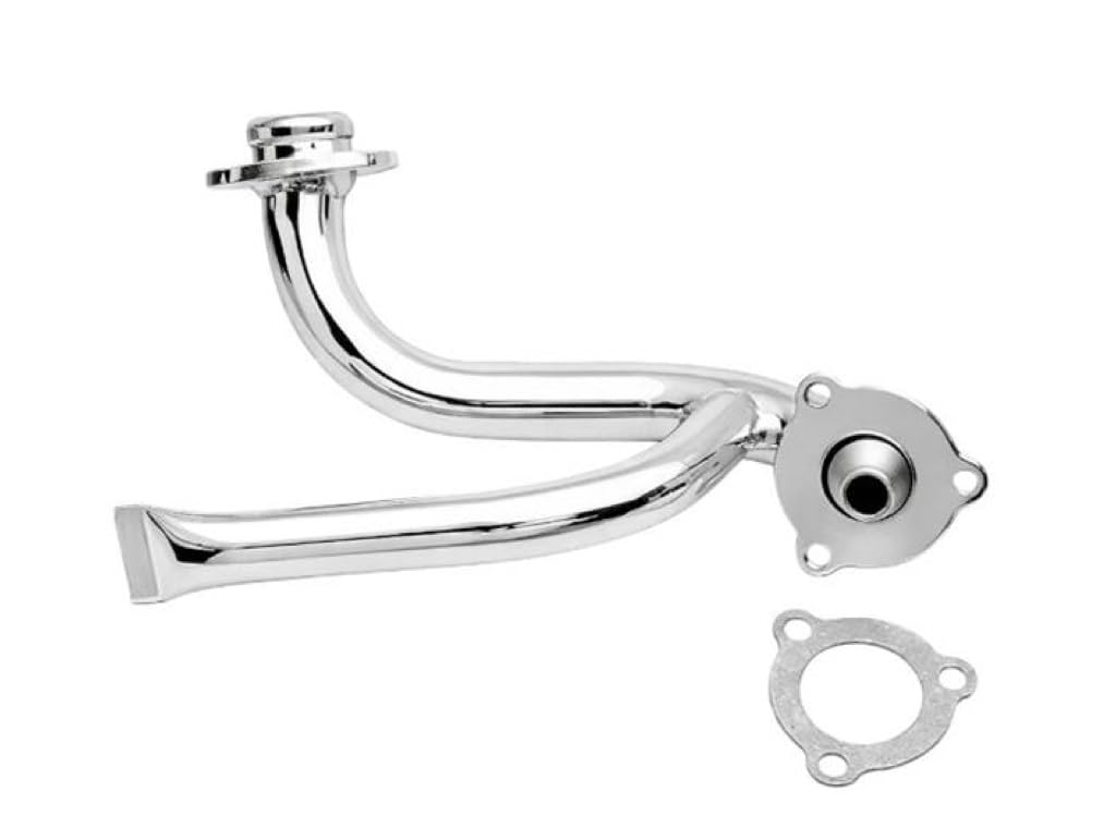 Auspuff Krümmer Chrom für Derbi Senda Aprilia SX RX 50
