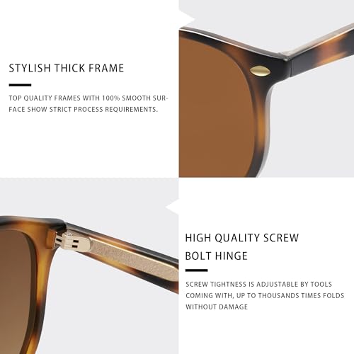 VANLINKER Hexagonal Trendy Polarized Sunglasses for women VL96964