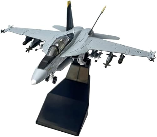 Miniatura 2 de Escala 1/100 F/A-18 Super Hornet VF103 Strike Fighter Aviones Militares Modelo de metal con soporte
