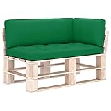 QZZCED Garden Cushions for Pallet Furniture,Pallet Water Resistant Seating Cushions,Outdoor Wood Sofa Pillow,Universal Cushion,Floor Cushion,Ultra Comfy & Durable,Pallet Sofa Cushions 3 pcs (Green)