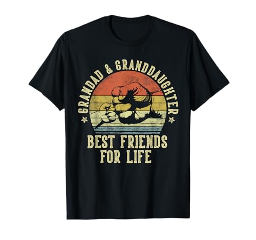 Image of Grandad & Granddaughter Best Friends for Life Funny Grandad T-Shirt