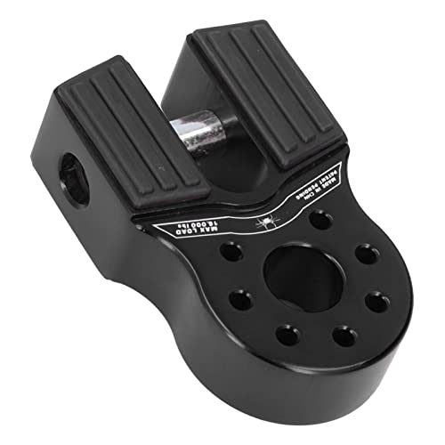 2pcs Flat Winch Shackle Mount 16000lb Beladung mit Gummi -Seitenwache Aluminiumlegierung Universal für UTV SUV -Tonabnehmer