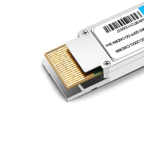 Image of 200G QSFP-DD CWDM4 Optical Transceiver Module Compatible with Juniper Networks QDD-2X100G-CWDM4,200GBASE-CWDM4 1271nm, 1291nm, 1311nm, 1331nm 2km DDM Dual Duplex CS SMF