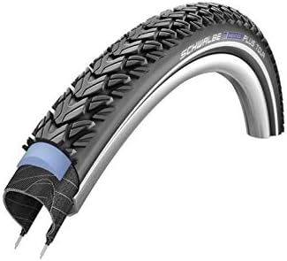 Schwalbe - Marathon Plus Tour Off Road and Touring Wire Clincher Bike Tire | Multiple Sizes | Performance Line | Black/Reflective