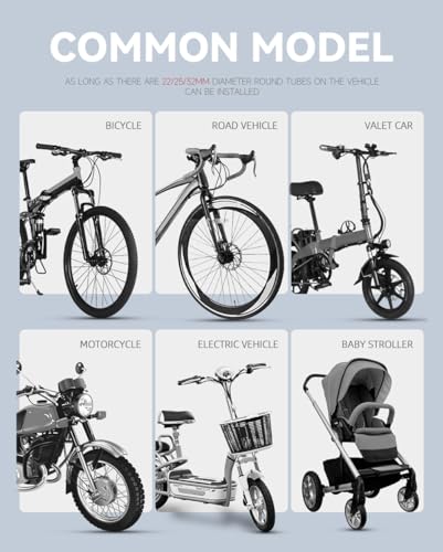Portavasos universal para motocicleta y bicicleta metal negro miniatura 5