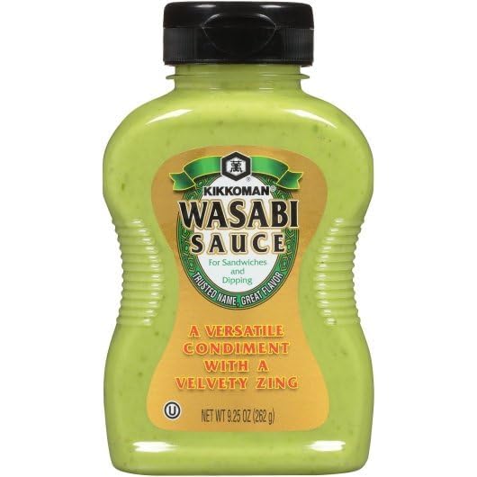 Image of Kikkoman Wasabi Sauce for Sandwiches and Dipping - Pack of 2 - A Versatile Condiment with a Velvety Zing - Trusted Name and Great Flavor - Stock Up Today