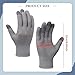 Yiju Winter Touchscreen Gloves Cycling Mittens Multipurpose Cold Weather Climbing Gloves Warm Mittens for Motorcycling Driving, Grey, Men