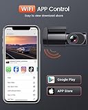 BESTSEE Dash Cam Front, 1080P Mini WiFi DashCam for Cars, Car Camera Dash with 0.96" mini screen Parking Monitor, Super Night Vision, 170° Wide Angle, App Control, G-Sensor, Easy Installation - Image 6