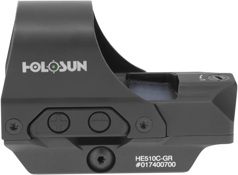 HOLOSUN - HE510C-GR Open Reflex Optical Sight with Super Green LED (2 MOA Dot, 65 MOA Circle) title : Sports & Outdoors