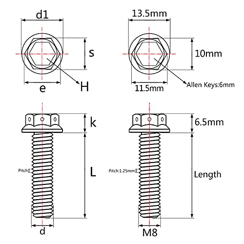 Tornillo de cabeza hexagonal de titanio M8 resistente a la corrosión marina 2