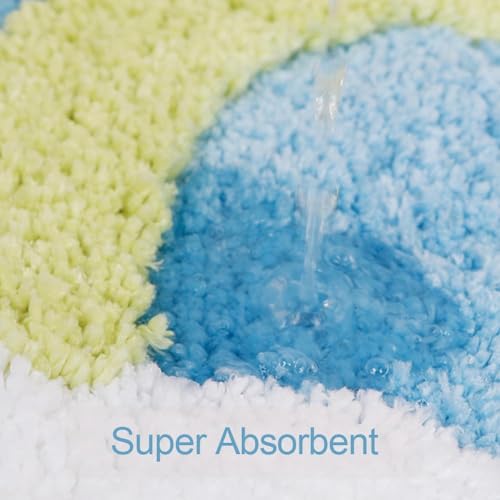 Image of AAZEEM Mat Rugs Non-Slip Abstract Bath Rugs Cute Mat Washable for Tube |