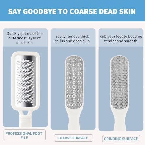 Image of Fu Store 2 Pack Foot Files Callus Remover Foot Rasp Dual Sided Foot File