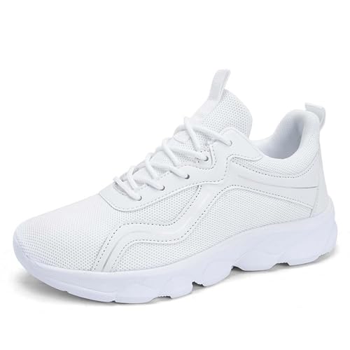 Zapatillas Mujer Deportivas OrtopéDicas para Deporte Senderismo Diseno Moderno Calado con Suela Alta Correr Fitness Ideales Primavera-Invierno