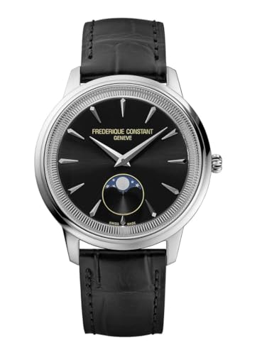 Frederique Constant Orologio Analogico al Quarzo Unisex-Adulto con Cinturino in Pelle FC-206B3S6