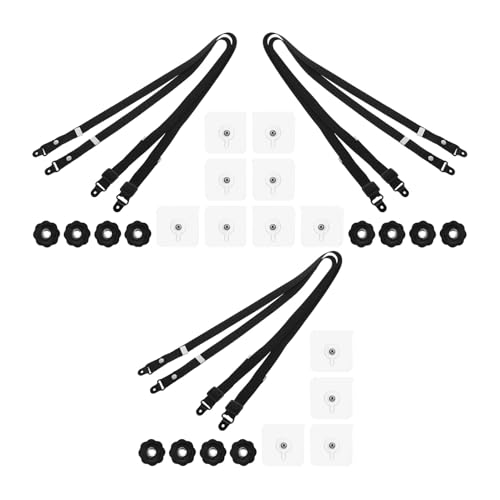 Correas de seguridad para TV HANABASS de 6 piezas para fijación estable de muebles