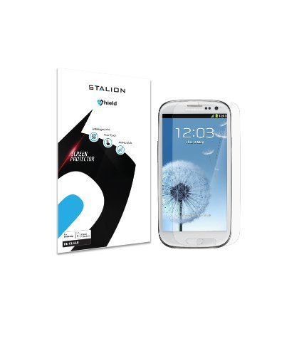 Stalion Samsung Galaxy S3 Screen Protector Shield Ultra HD Armor Guard Transparent Crystal Clear Japanese PET Film (3-Pack)[Retail Packaging]