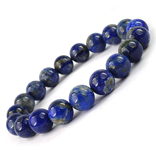 Image of Reiki Crystal Products Certified Natural Crystal Stone Round 10 mm Beads Bracelet for Men and Women | Reiki Charged Gemstone Jewellery Bracelet| Multiple Stone Variants Available